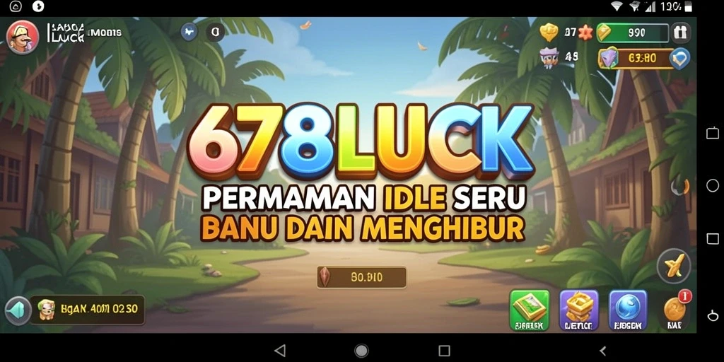Tampilan gameplay Idle yang menarik dan penuh warna dari 678LUCK.
