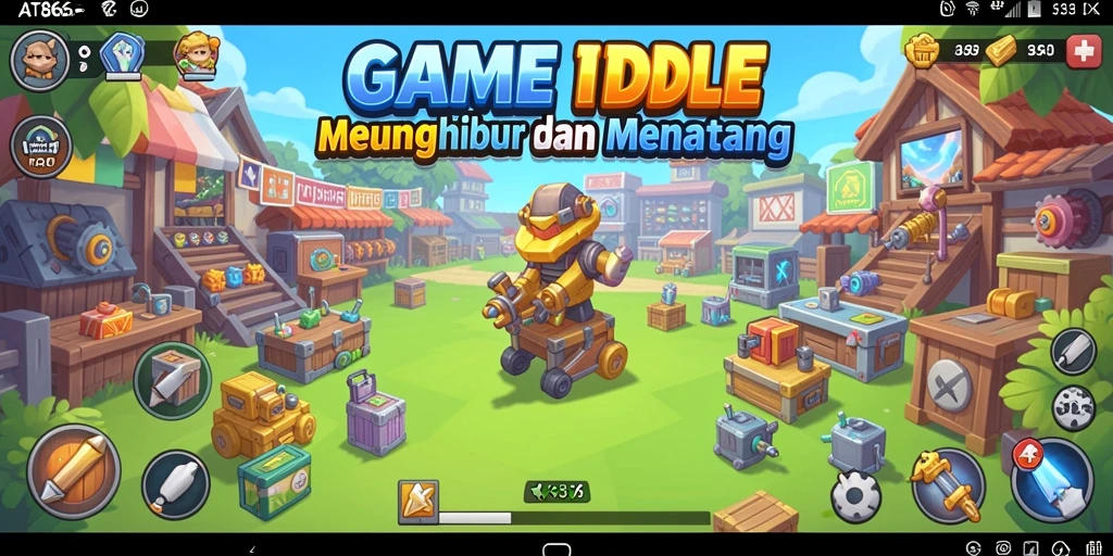 Tampilan gameplay AT866 yang menarik dan dinamis dalam genre Idle.