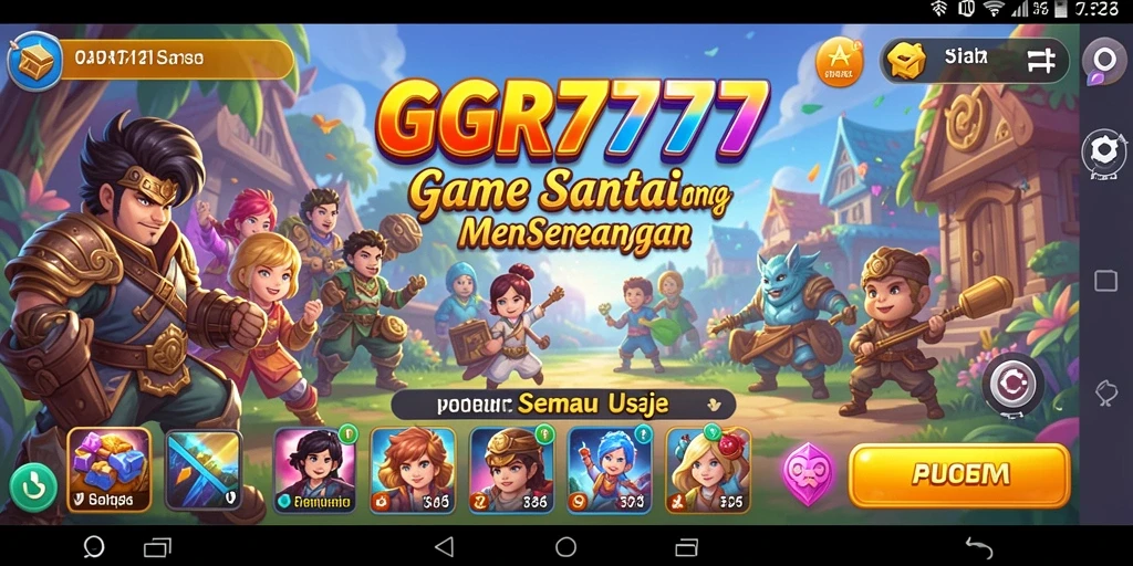 Gameplay GGR7777 yang menyenangkan dan penuh warna.